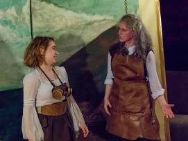 On stage as Prospero in The Steampunk Tempest